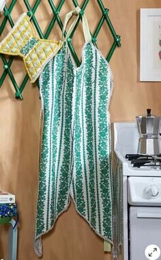 Urban Outfitters Papillon Apron Butterfly Shaped Floral Kitchen Apron